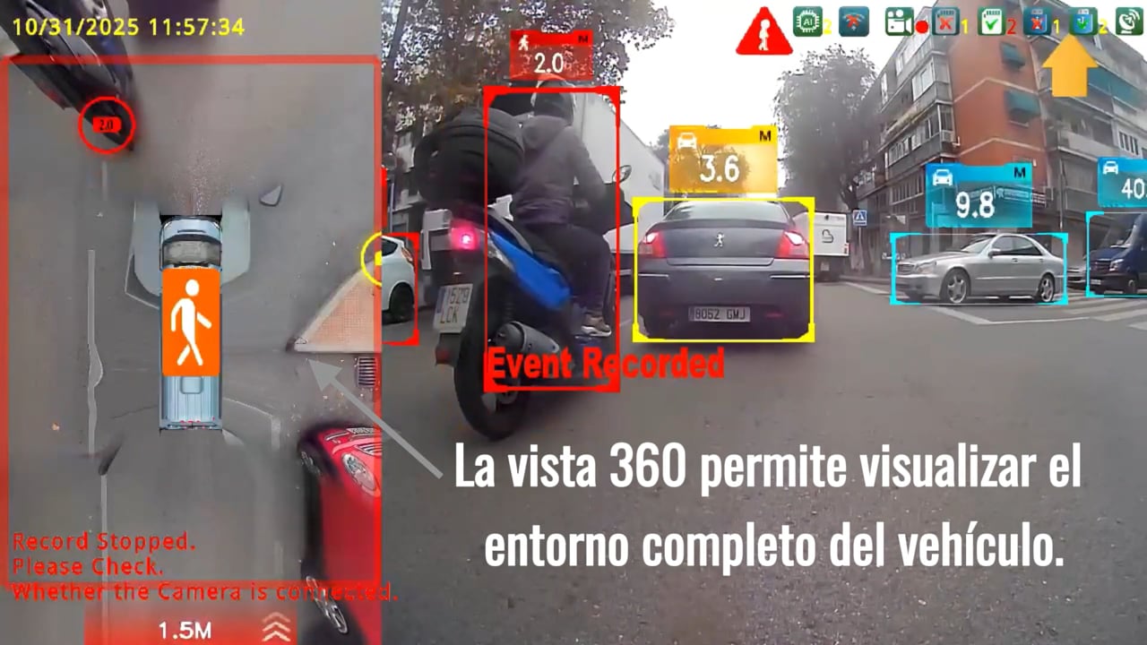 Demo de Vision360IA: inteligencia y seguridad en tiempo real - Sistema ADAS Vision360IA